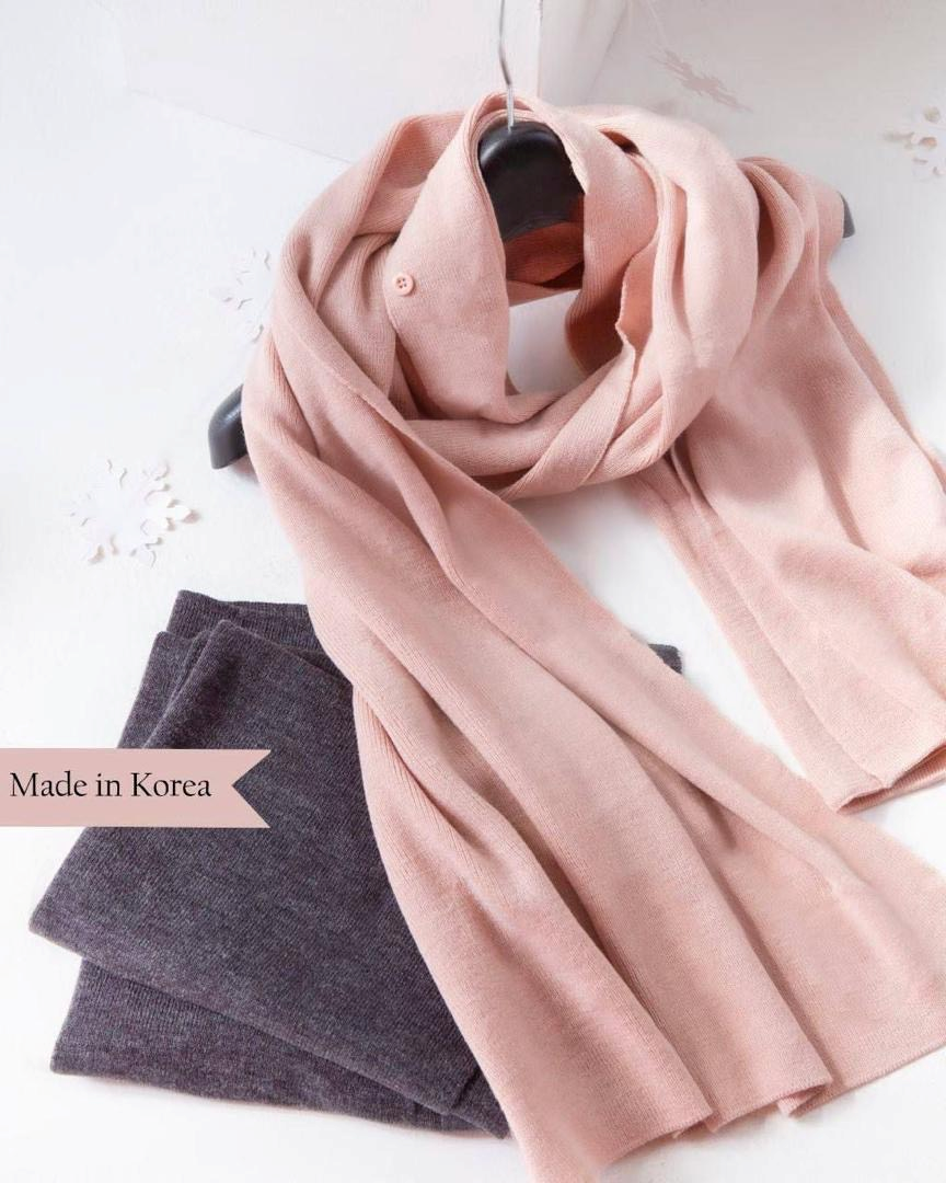 شال بافت دکمه‌دار زنانه کره‌ای